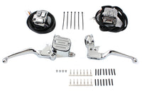 HARLEY Chrom-Lenker-Bedienungs-Kit passend für 2007-2011 FXST, 2007-2011 FLST,