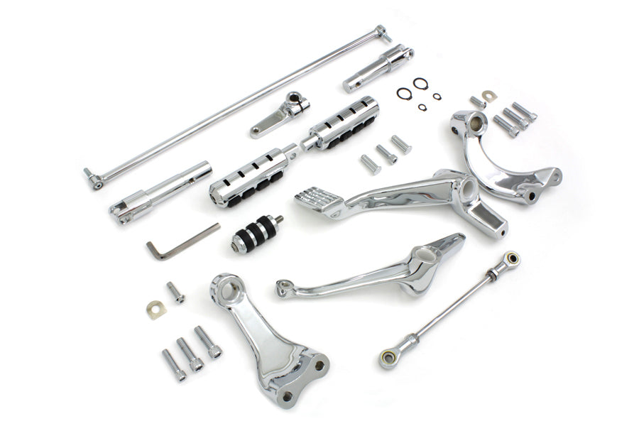 HARLEY Vorverlegte Fußrastenanlage Chrom Passend für 2006-2013 XL,