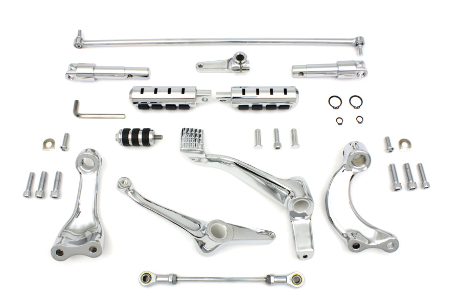HARLEY Vorverlegte Fußrastenanlage Chrom Passend für 2006-2013 XL,