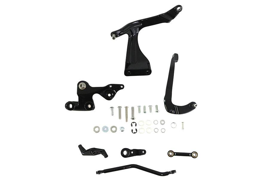 HARLEY AEE Mid Control Gloss Black Bremsseite Passend für 2018-2021 FLSB, 2018-2019 FXFB, 2018-2023 FXFB