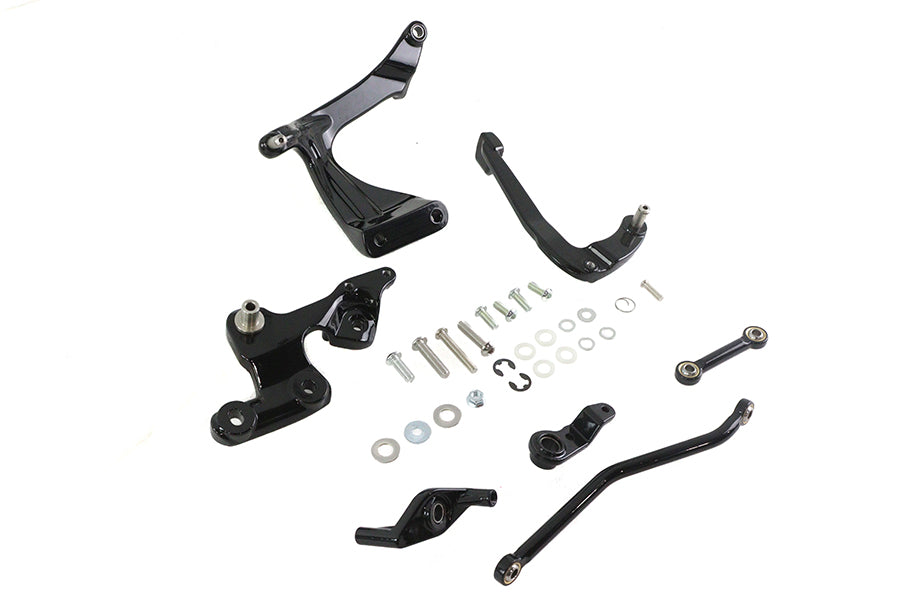 HARLEY AEE Mid Control Gloss Black Bremsseite Passend für 2018-2021 FLSB, 2018-2019 FXFB, 2018-2023 FXFB
