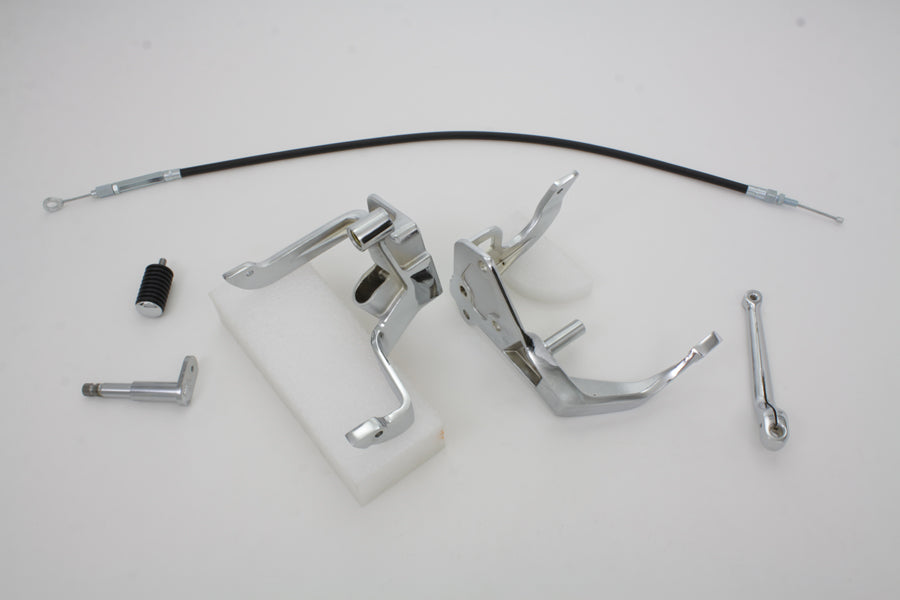 HARLEY Chrom Fußkupplung Kit Passend für 2000-2006 FLST, 2000-2006 FXST, 2000-2006 FLSTS, 2000-2006