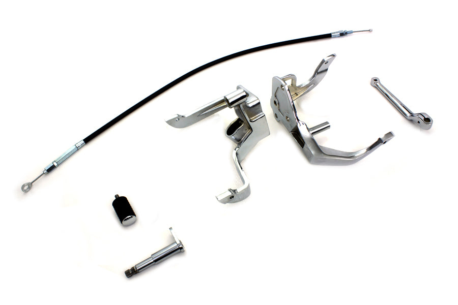 HARLEY Chrom Fußkupplung Kit Passend für 2000-2006 FLST, 2000-2006 FXST, 2000-2006 FLSTS, 2000-2006