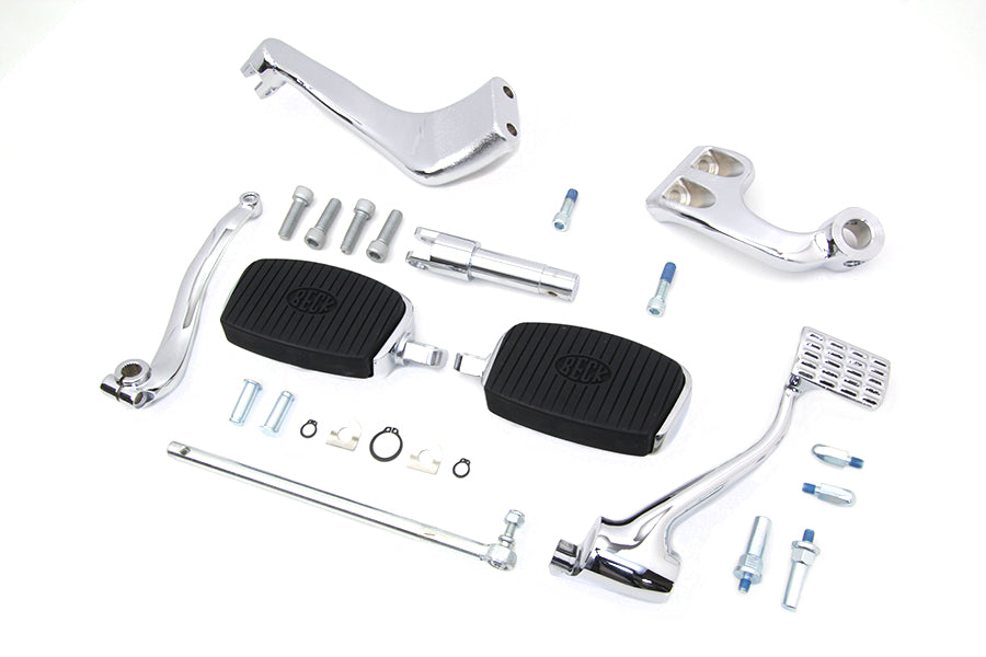 HARLEY Chrome 3 Zoll Verlängerung Mittlere Steuerkonsole mit Mini-Trittbrettern Passend für 2014-UP XL,