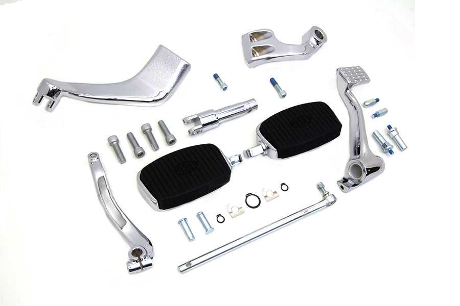 HARLEY Chrome 3 Zoll Verlängerung Mittlere Steuerkonsole mit Mini-Trittbrettern Passend für 2014-UP XL,