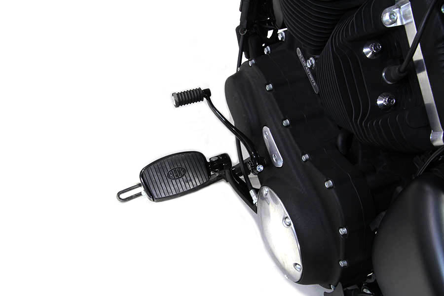 HARLEY Glanz Schwarz Vorverlegte Fußrastenanlage Passend für XL ab Bj. 2014,