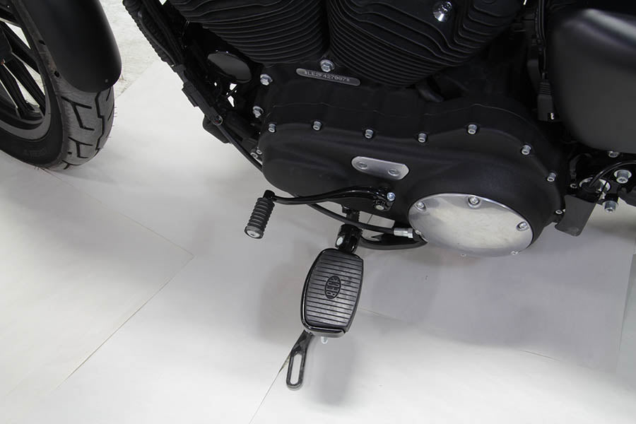 HARLEY Glanz Schwarz Vorverlegte Fußrastenanlage Passend für XL ab Bj. 2014,