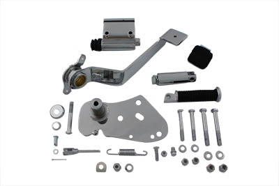 HARLEY Chrom Nachbau Bremshebel und Armatur Kit Passt 0-  Custom, Anwendung mit hydraulischer Scheibenbremse oder