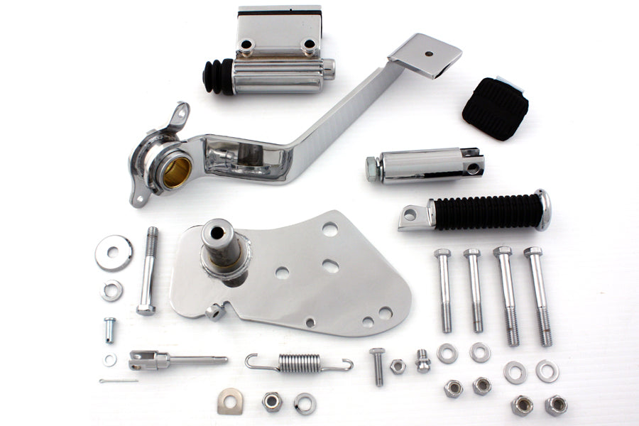 HARLEY Chrom Nachbau Bremshebel und Armatur Kit Passt 0-  Custom, Anwendung mit hydraulischer Scheibenbremse oder