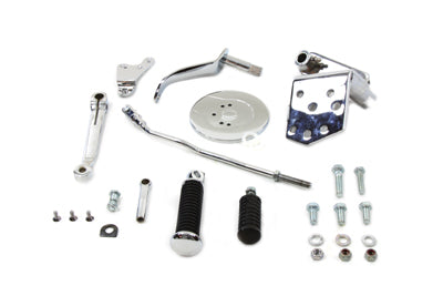 HARLEY Chrom Nachbau Schalthebel-Kit Passend für 1952-1978 FLH, Ratchet Top 1971-1973 FX, 1971-1973