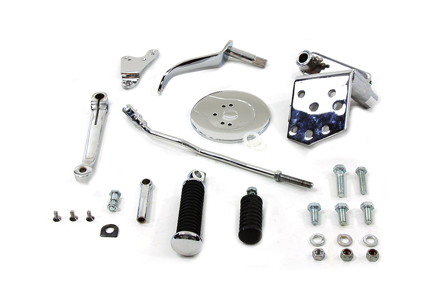 HARLEY Chrom Nachbau Schalthebel-Kit Passend für 1952-1978 FLH, Ratchet Top 1971-1973 FX, 1971-1973
