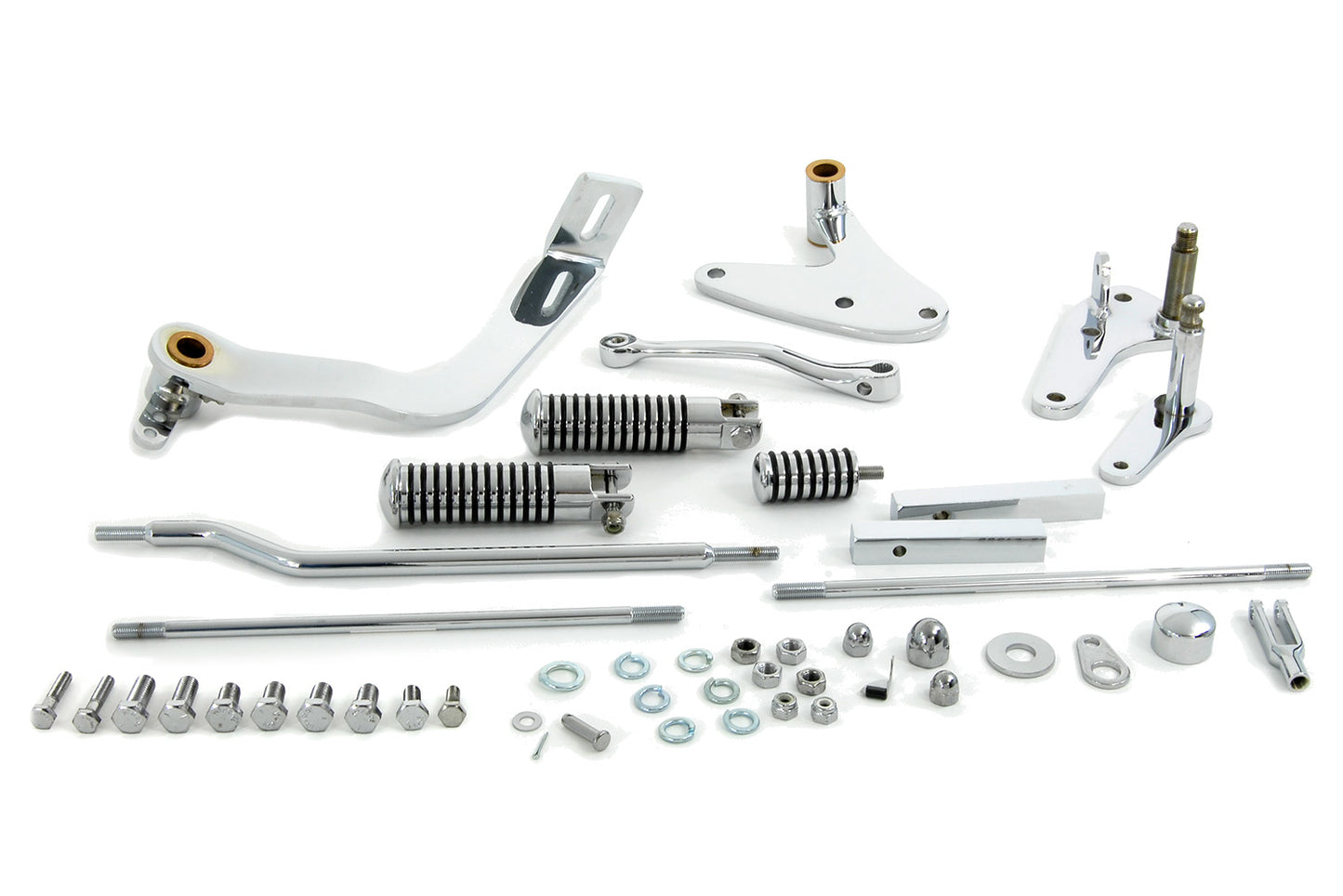 HARLEY Chrom-Vorverlegte Fussrastenanlage passend für 1982-1984 FXR, Shovel- oder Evo-motorisierte 1985-1994 FXR,