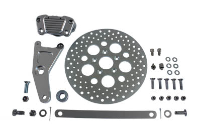 HARLEY GMA Eloxiertes hinteres Bremssattel-Umrüstkit und 11-1/2 Zoll Scheiben. Passend für 1973-1982 FX, 1973-1982 F