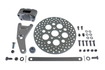 HARLEY GMA Eloxiertes hinteres Bremssattel-Umrüstkit und 11-1/2 Zoll Scheiben. Passend für 1973-1982 FX, 1973-1982 F