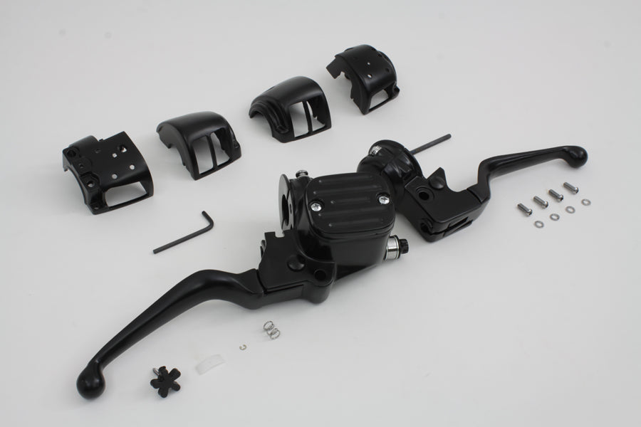 HARLEY Handlebar Control Kit Black fits 2007-2011 FXST,  2007-2011 FLST,  2007-2011 FXD,  2007-2011 FXDWG,