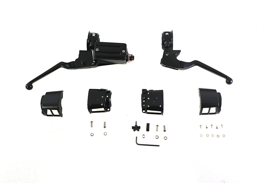 HARLEY Handlebar Control Kit Black fits 1984-1995 FXST,  1986-1995 FLST,  1984-1994 FXR,  1991-1995 FXD,  1984-1995 XL,