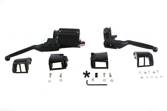 HARLEY Handlebar Control Kit Black fits 1984-1995 FXST,  1986-1995 FLST,  1984-1994 FXR,  1991-1995 FXD,  1984-1995 XL,