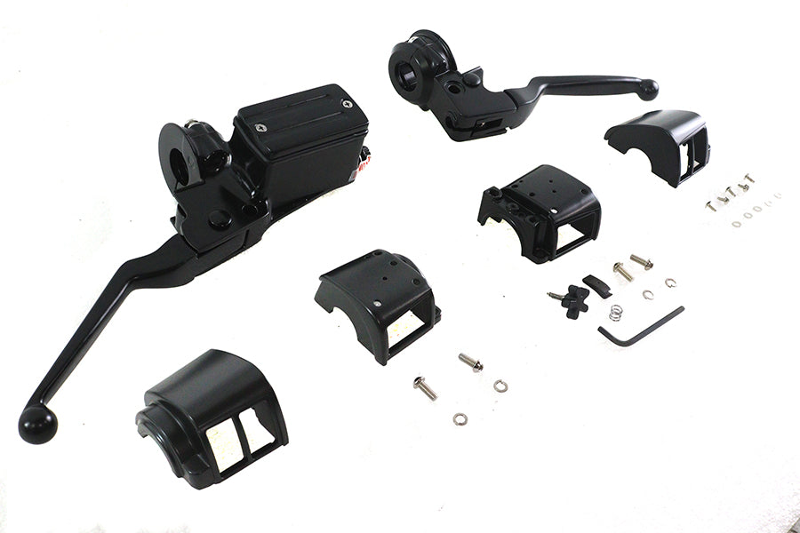 HARLEY Handlebar Control Kit Black fits 1984-1995 FXST,  1986-1995 FLST,  1984-1994 FXR,  1991-1995 FXD,  1984-1995 XL,