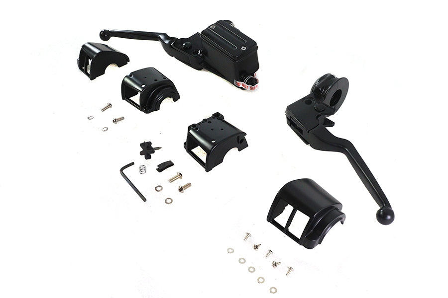 HARLEY Handlebar Control Kit Black fits 1984-1995 FXST,  1986-1995 FLST,  1984-1994 FXR,  1991-1995 FXD,  1984-1995 XL,