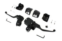 HARLEY Contour Style Handlebar Control Kit Black fits 1996-2006 FXST,  1996-2003 XL,  1996-2006 FLST,  1996-2006 FLT,  1996-2006 FXD,  1996-2006 FXDWG,