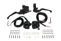 HARLEY Handlebar Control Kit with Switches Black fits 1996-2006 FXST,  1996-2003 XL,  1996-2006 FLST,  1996-2006 FXD,