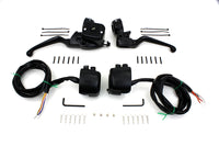 HARLEY Smooth Contour Handlebar Control Kit Black fits 1996-2007 FLST,  1996-2007 FXST,  1996-2007 FXD,  1996-2003 XL,