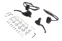 HARLEY Matte Black Handlebar Control Kit fits 2008-2013 FLHT,  2008-2013 FLHR,  2008-2013 FLHX,