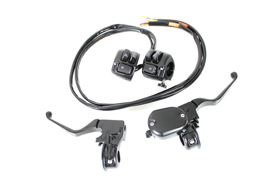 HARLEY Handlebar Control Kit with Switches Black fits 2007-2013 XL,