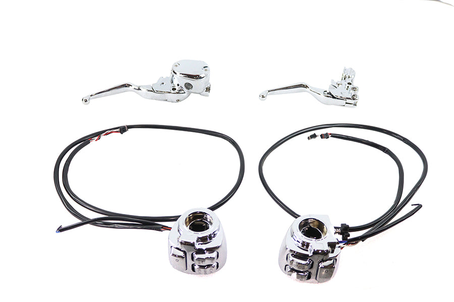 HARLEY Handlebar Control Kit Chrome fits 2014-2020 XL,