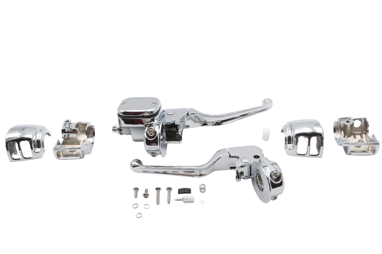 HARLEY Ultima Lenkerarmaturen-Kit Chrom Passend für 1996-2006 FXST, 1996-2006 FLST, 1996-2006 FXD,
