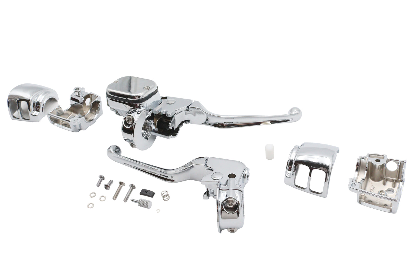 HARLEY Ultima Lenkerarmaturen-Kit Chrom Passend für 1996-2006 FXST, 1996-2006 FLST, 1996-2006 FXD,