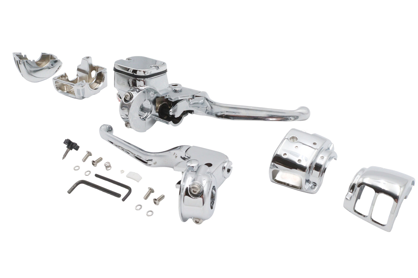 HARLEY Ultima Lenkersteuerung Kit Chrom Passend für 2008-2010 FLT,