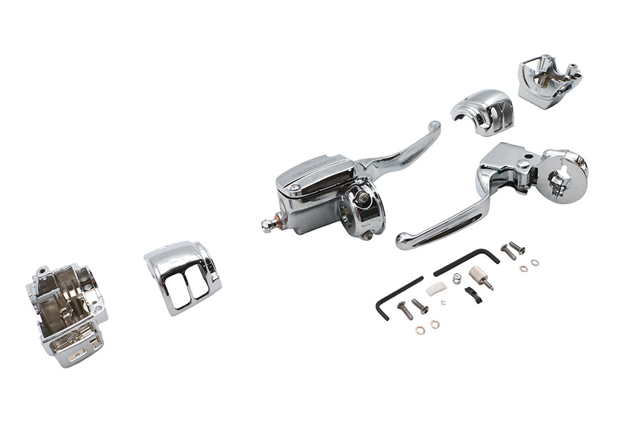 HARLEY Ultima Lenkerarmaturen-Kit Chrom passend für 2008-2010 FLT,