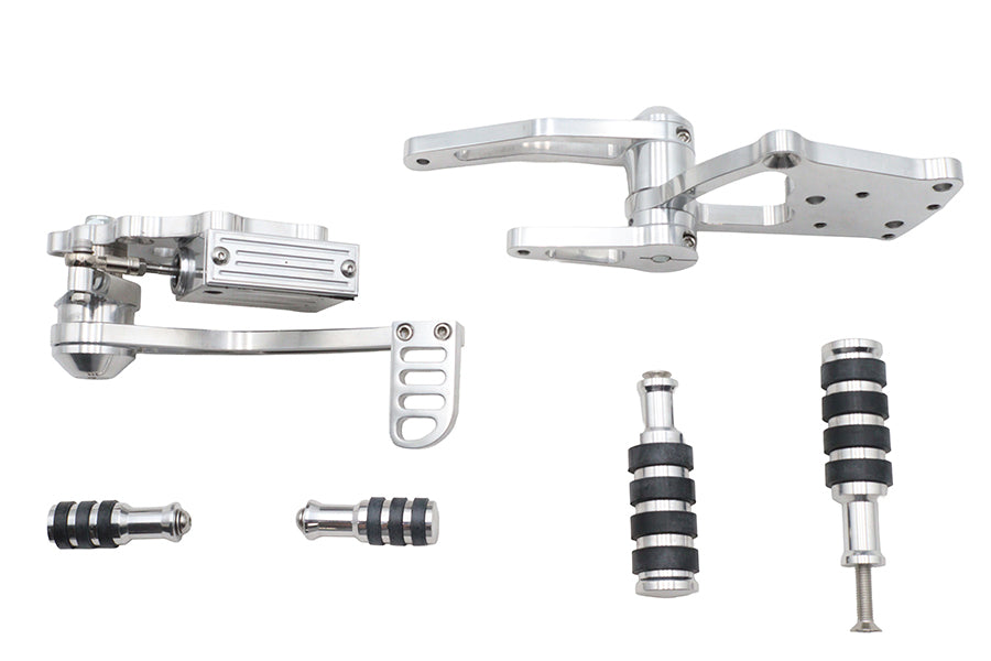 HARLEY Ultima Billet Forward Control Kit Polished Fits Custom 0- , application with 2000-UP mounting