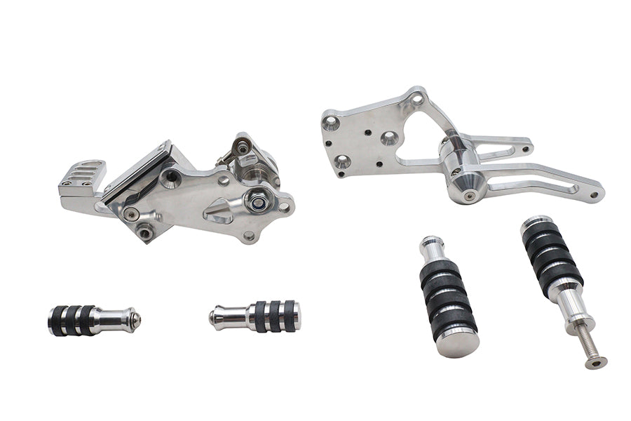 HARLEY Ultima Billet Forward Control Kit Polished Fits Custom 0- , application with 2000-UP mounting
