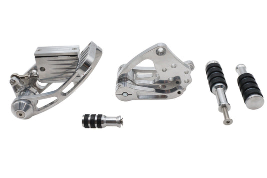 HARLEY Ultima Billet Forward Control Kit Polished Fits Custom 0- , Application with pre-1999 mountin