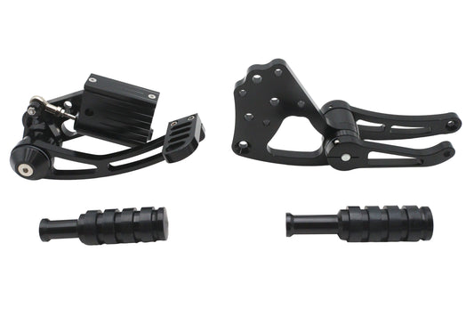 HARLEY Ultima Billet Forward Control Kit Black Fits Custom 0- , Application with pre-1999 mounting h