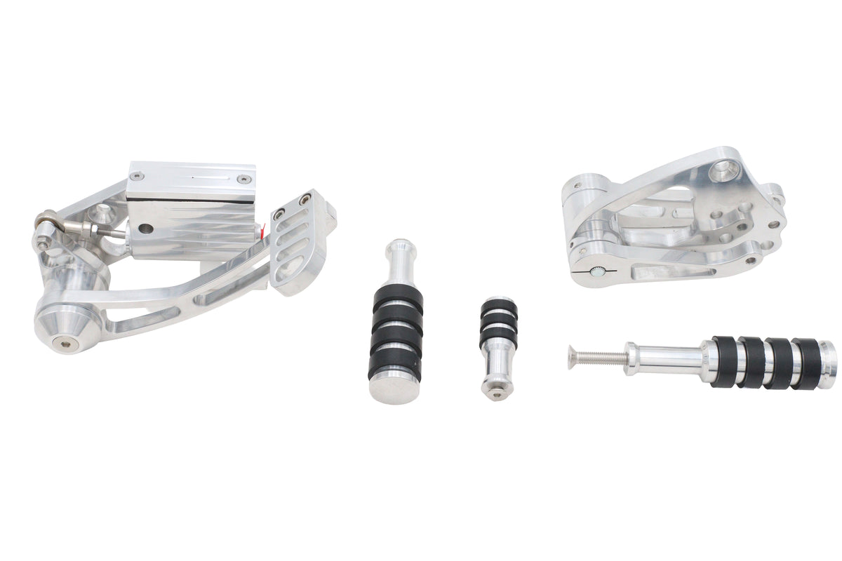 HARLEY Ultima Billet Forward Control Kit Polished Fits Custom 0- , Application with pre-1999 mountin