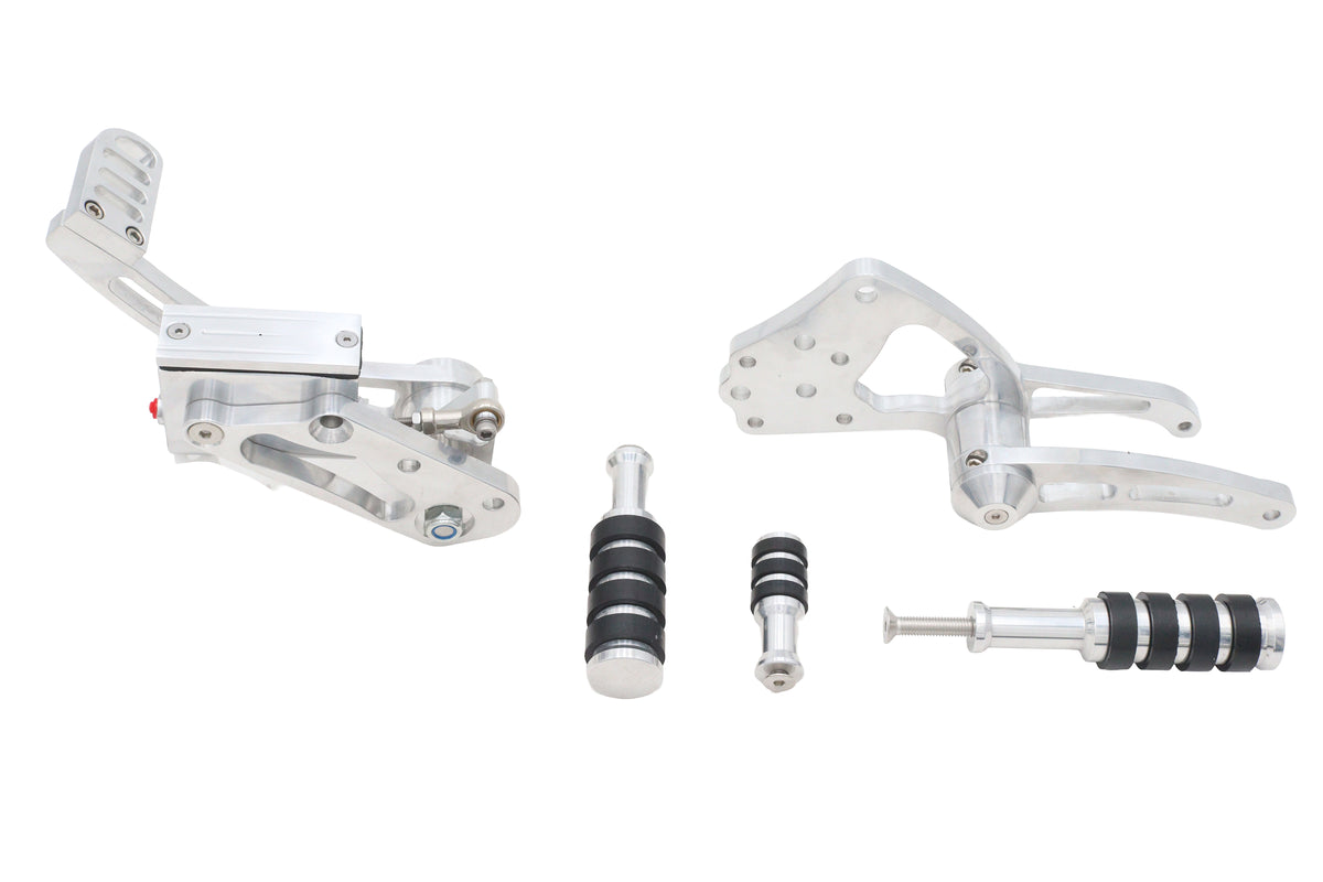 HARLEY Ultima Billet Forward Control Kit Polished Fits Custom 0- , Application with pre-1999 mountin