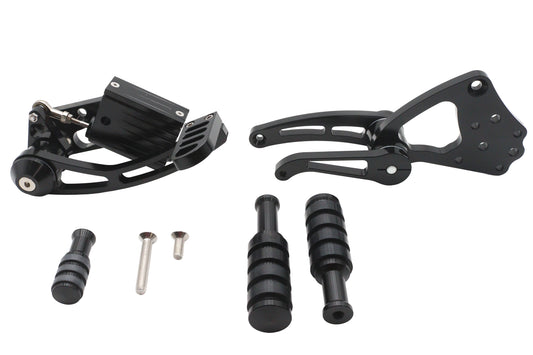 HARLEY Ultima Billet Forward Control Kit Black Fits 0-  Custom, Application with pre-1999 mounting h