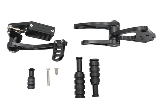 HARLEY Ultima Billet Forward Control Kit Black Fits 0-  Custom, Application with pre-1999 mounting h