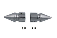 HARLEY Chrom-Vorderachs-Abdeckungsset Pike Style, passend für 1988-2003 FLT, 1972-1984 FL, 1984-2006 FXST,