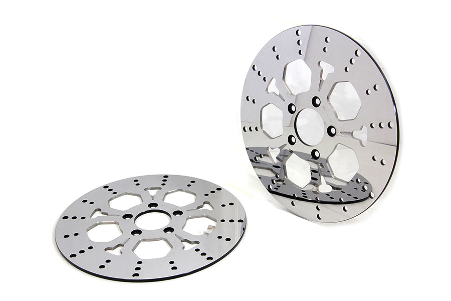 HARLEY 11-1/2 Zoll Vorderradbremsscheiben-Set 5-Speichen-Stil Passend für 1984-1999 FXST, 1986-1999 FLST, 1984-