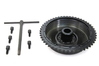 HARLEY Mechanische hintere Bremsentrommel Schwarz mit Ritzel Passend für 1937-1948 UL, 1936-1940 EL, 1941-1957