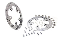 HARLEY 11,8 Zoll gebohrte Bremsscheiben vorne, spiegelpoliert, passend für 2014-UP FLT, mit 5 oder 10 S