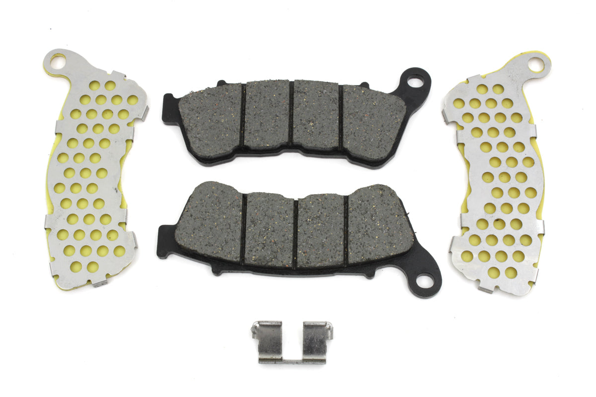 HARLEY Zinc Duro Kevlar Front Brake Pad Set fits 2014-UP XL,