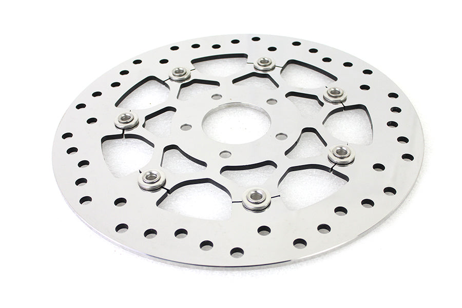 HARLEY schwimmender Edelstahl, hochglanzpoliert, 11,8 Zoll, vordere BH-Abdeckung, passend für 2014–2020 XL, 2015–2020 F
