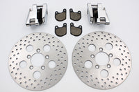 HARLEY Vordere Doppel-Scheibenbremssättel und 10-Zoll-Scheibenkit Passend für 1978-1983 FX, 1978-1983 XL,