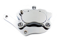 HARLEY Verchromter Billet Vorderrad 4-Kolben Bremssattel links mit Halterung Passend für 1984-1999 XL, 1984-1999 FX
