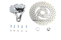 HARLEY Chrom Hinterrad 4-Kolben Bremssattel und 11-1/2 Zoll Bremsscheiben-Kit, passend für 1987-1999 FXST, 1987-1999 FLST,